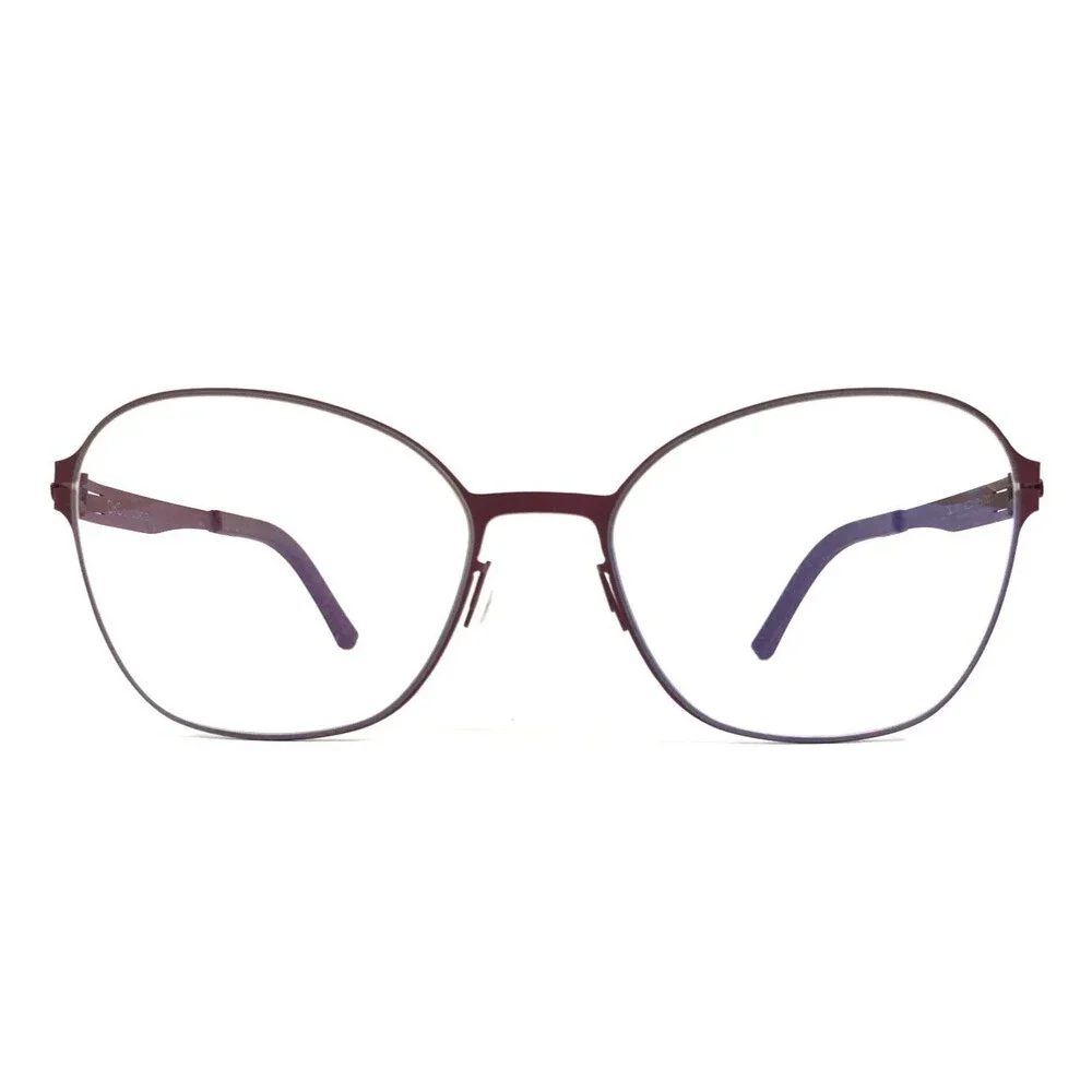 Ovvo Optics Eyeglasses Frames 3891 c5700 Burgundy Butterfly Wire Rim 52-18-135